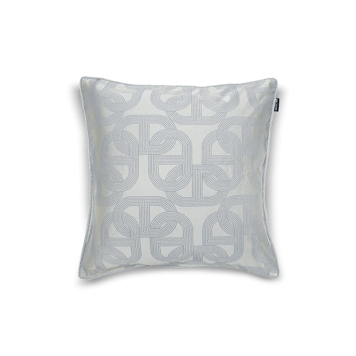 Cushion Marquis Sky with Filler, Silver Gray/Blue Lines