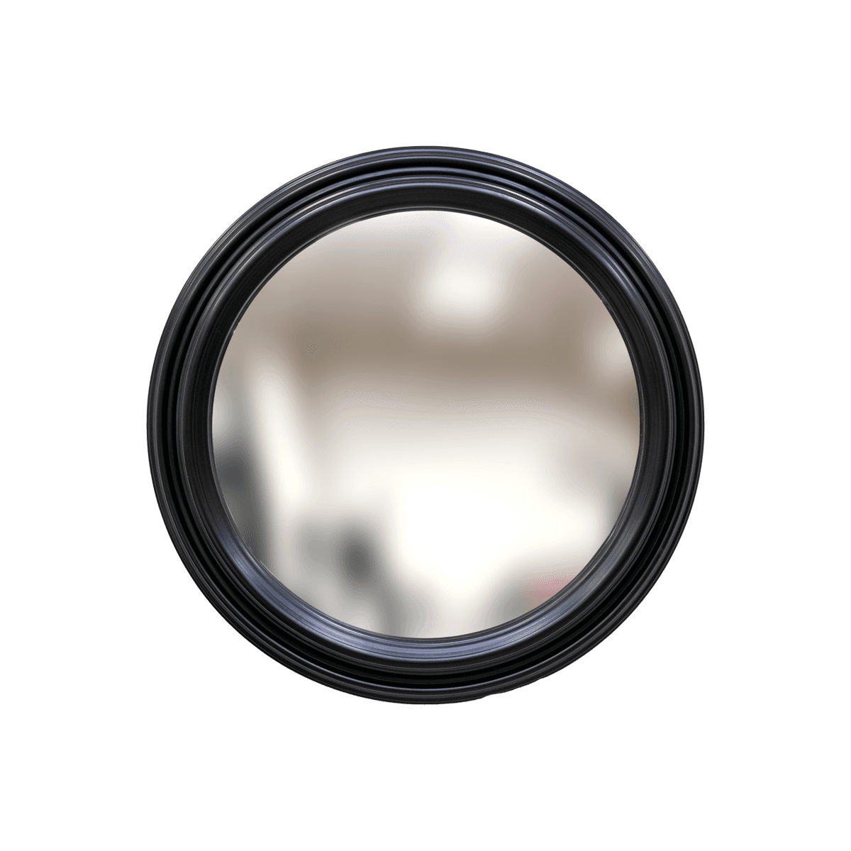 Mirror Convex Dia 88 Cm, Black