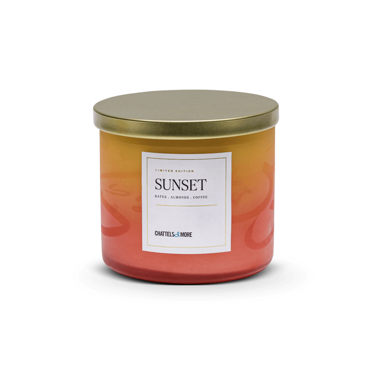 Candle Sunset - 3 Wicks - 400G, Red