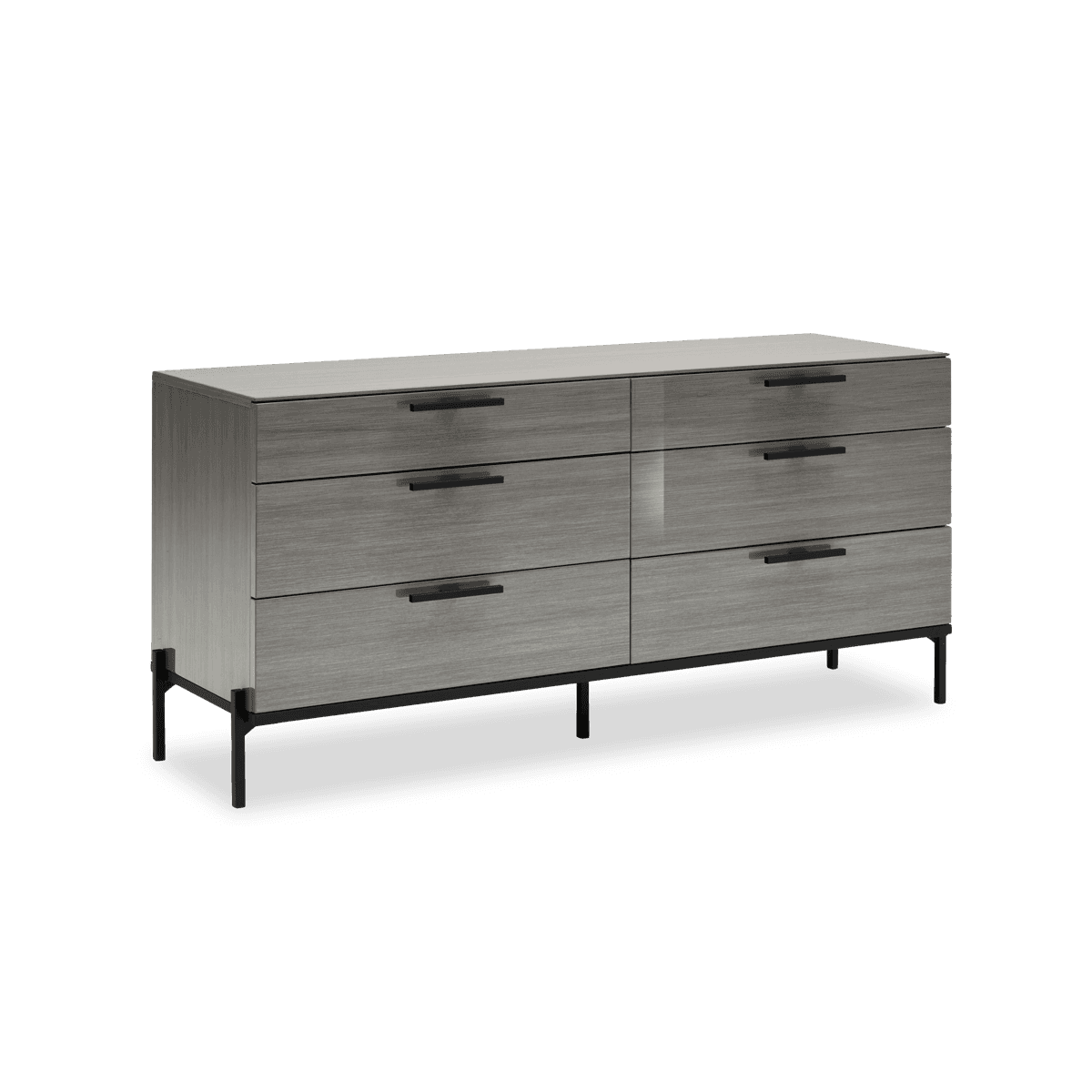 Novecento Dresser 6 Drawer - Silverwood