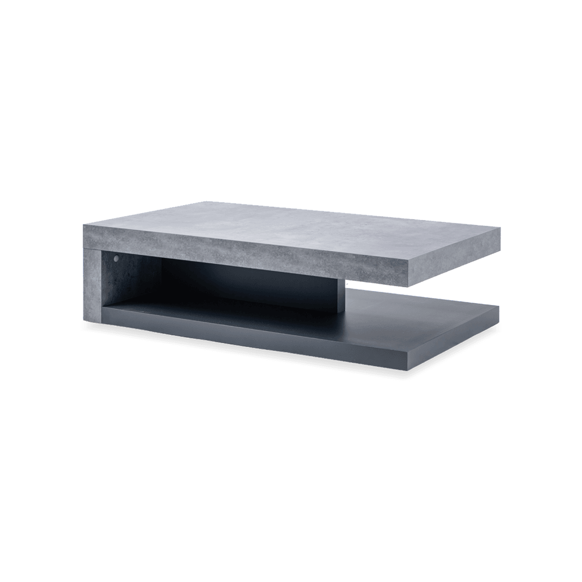 Detroit Table - Concrete Look, Pure Black