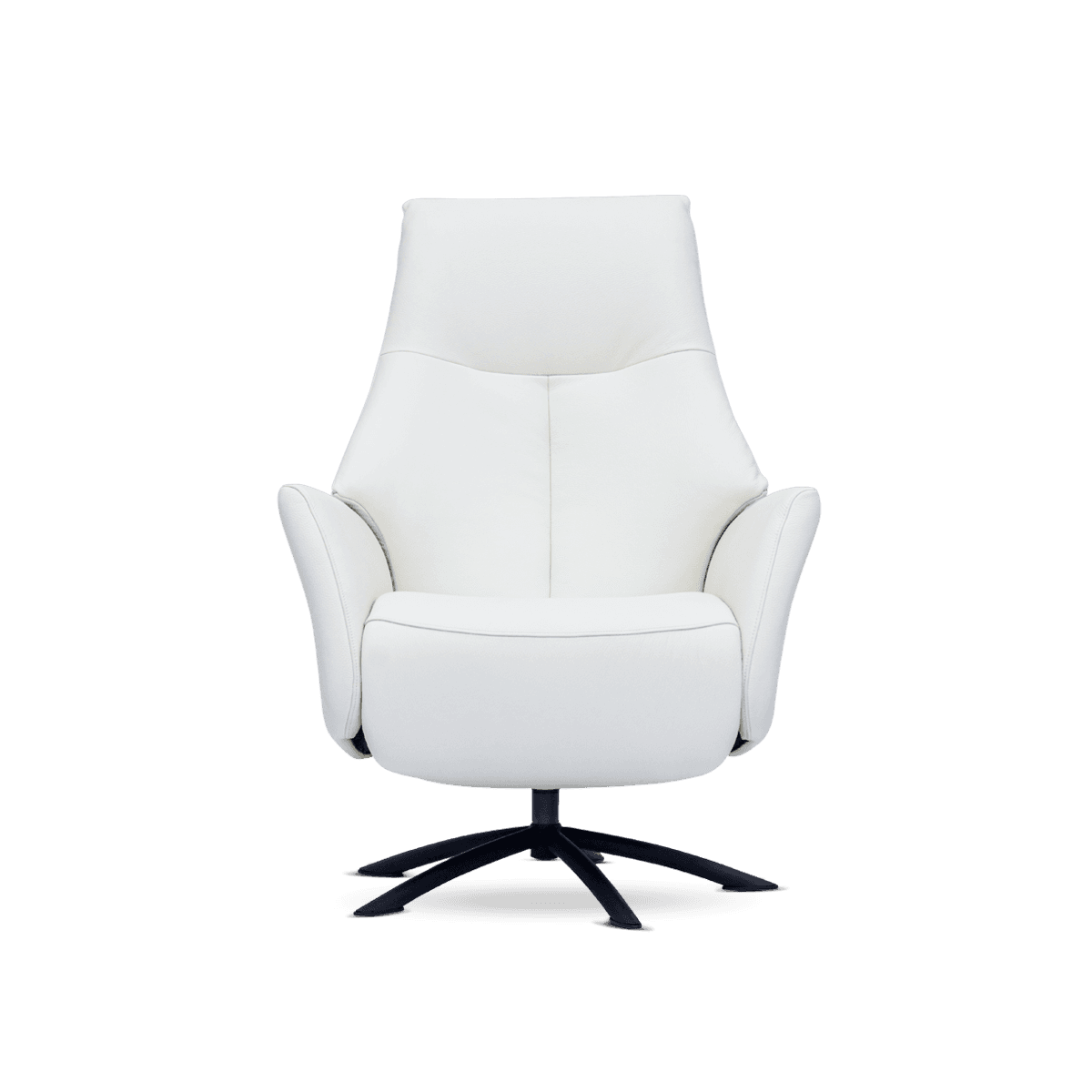 Styluz Recliner Chair, Pure White, Leather