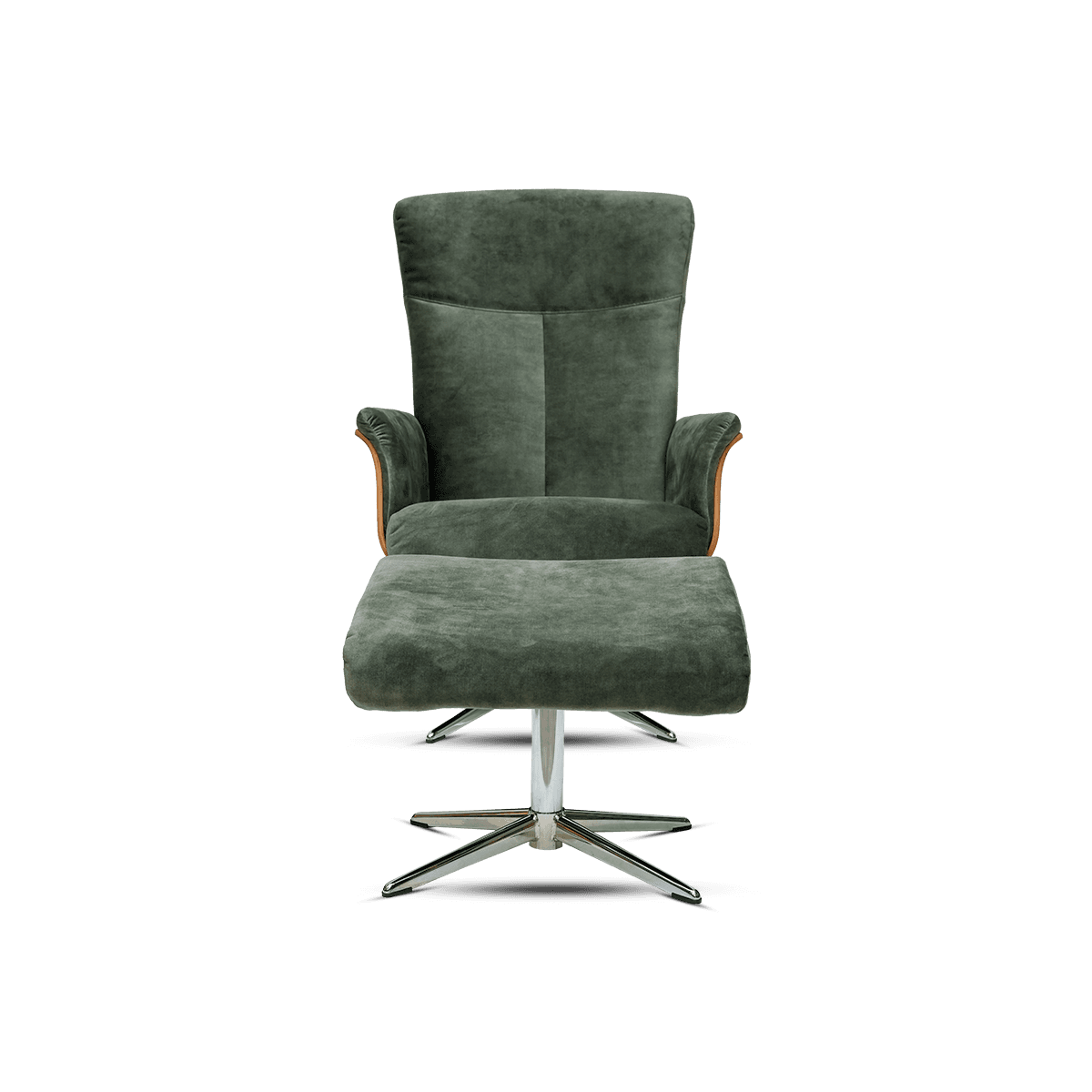 Adore Recliner Chair With Foot Stool,Hunter