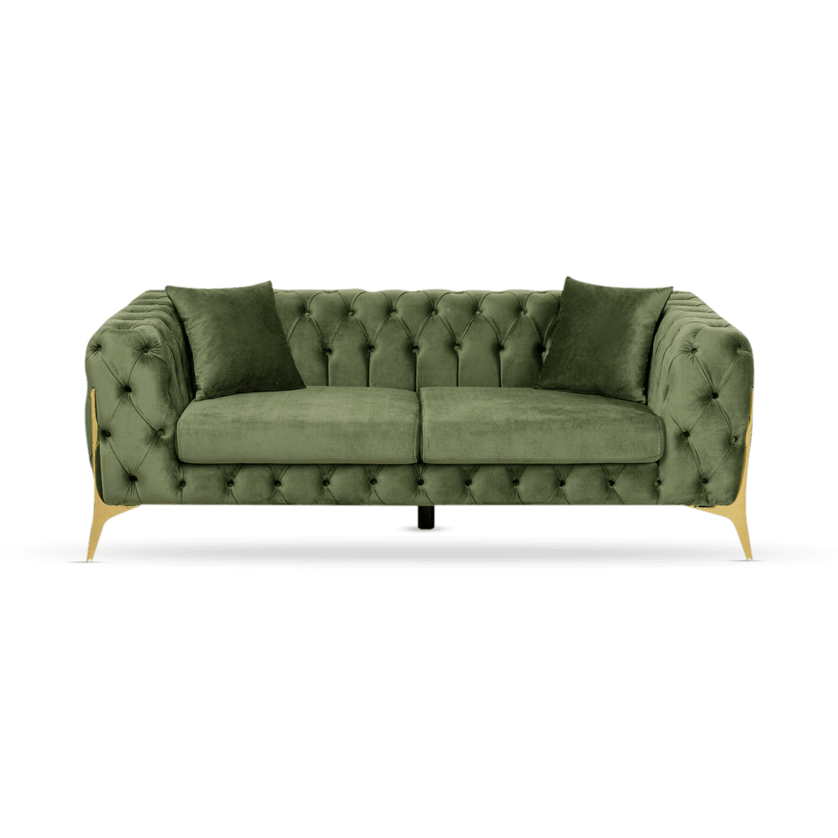Sofa Bellissima 2-Seater Velvet, Green