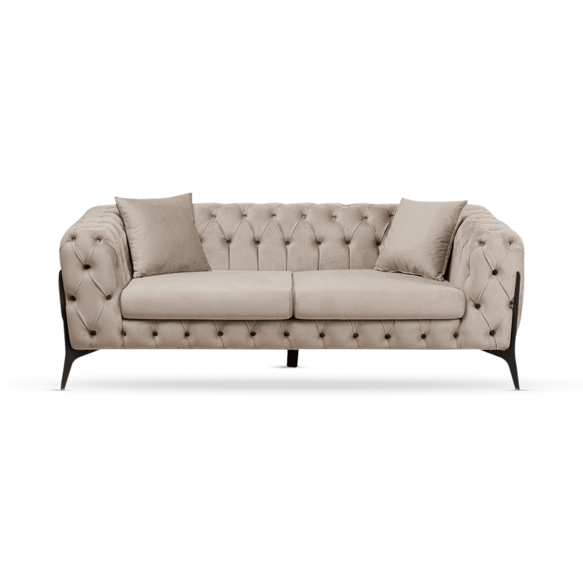 Sofa Bellissima 2-Seater Velvet, Beige