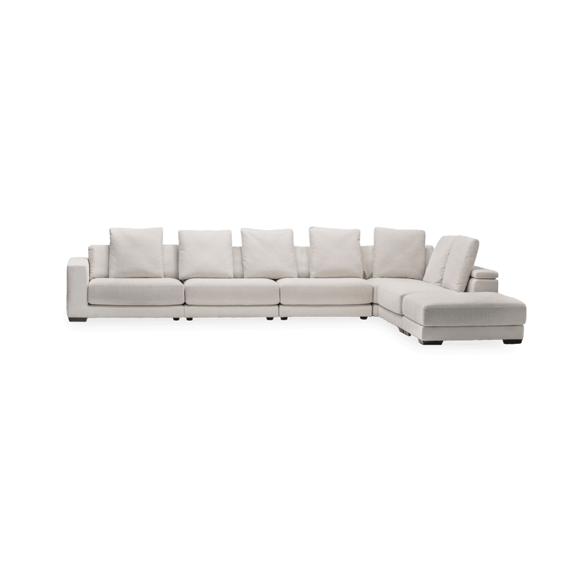 Samoa Sofa Right Chaise, Off-White