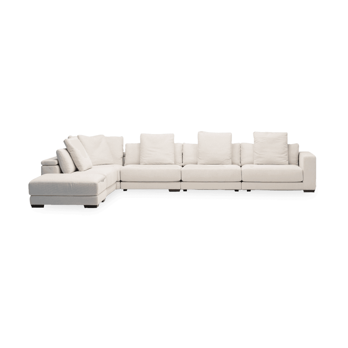Samoa Left Corner Sofa, Off-White