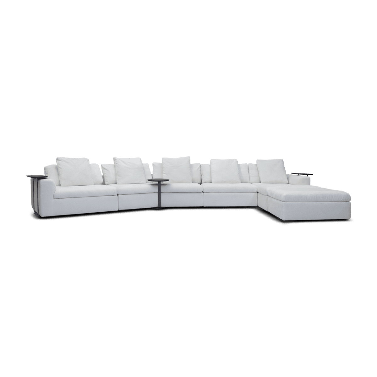 Extreme Corner Sofa with Metro Table, Off-White