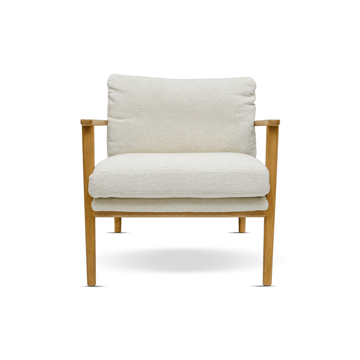 Grey Armchair, Cream