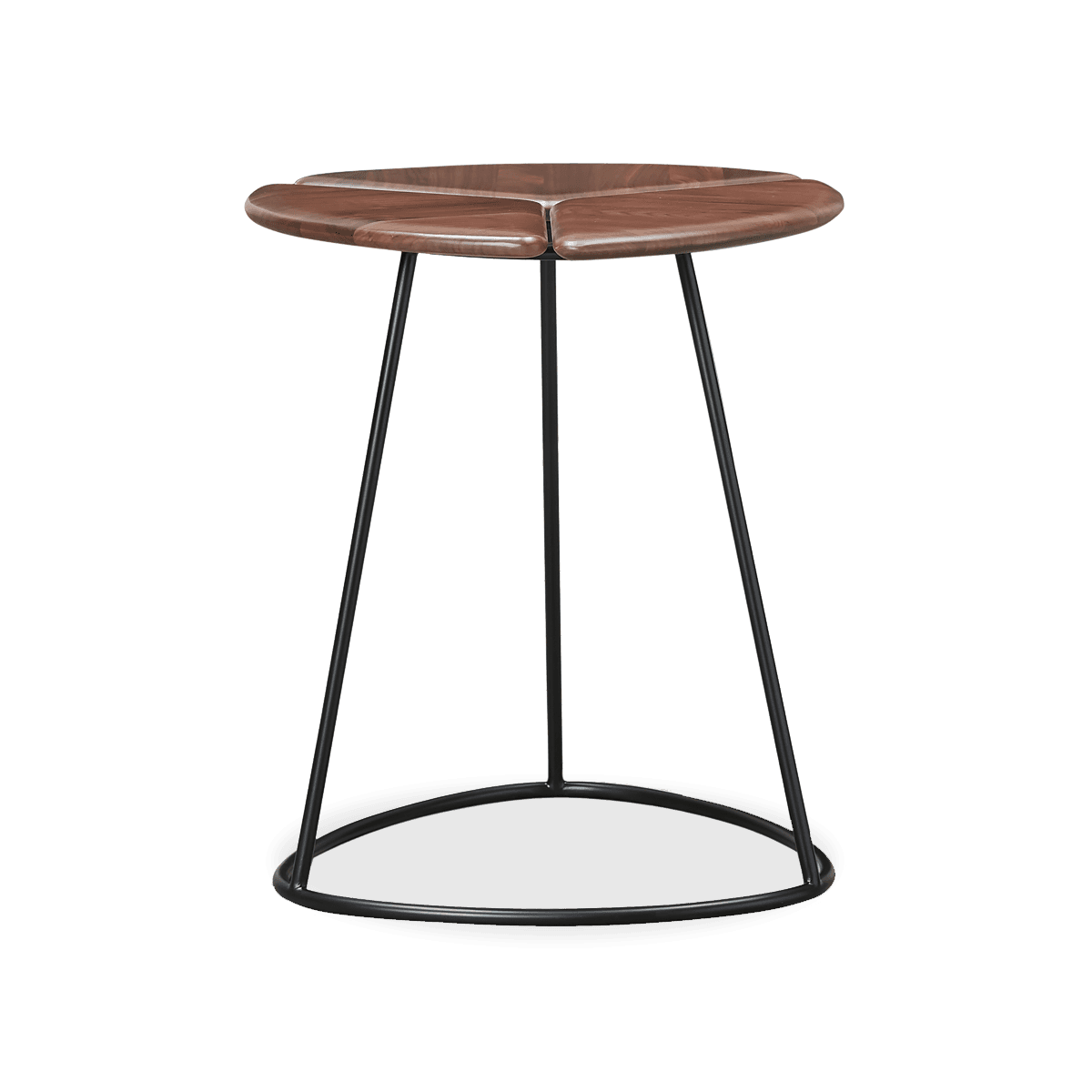Shard Side Table with Split, Solid Walnut