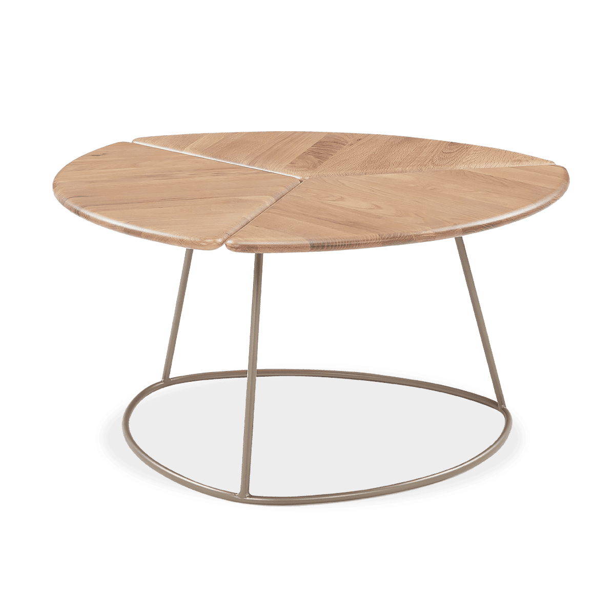 Shard Coffee Table with Split, Solid Oak