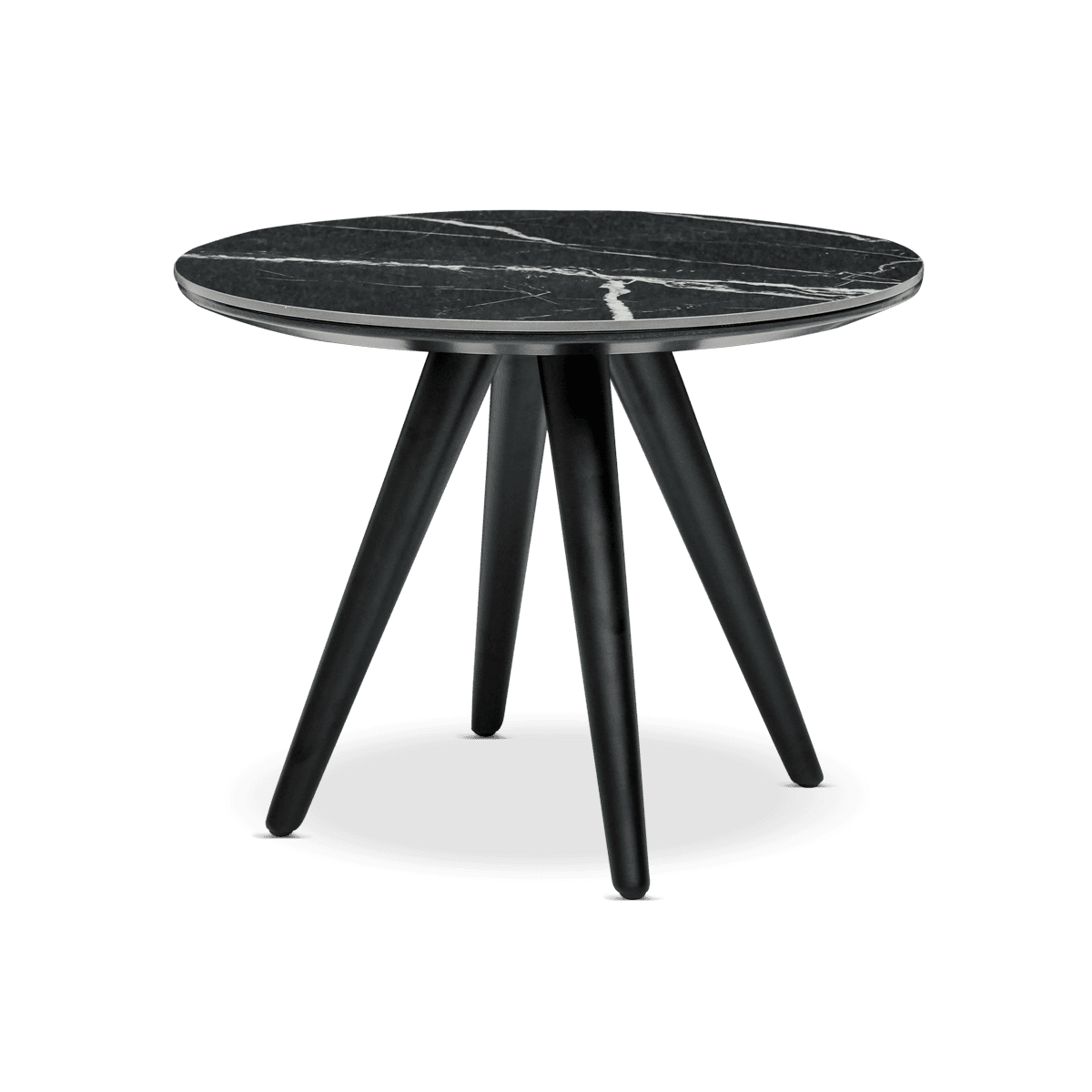 Poli Coffee Table Ceramic Top, High 38 CM, C Black