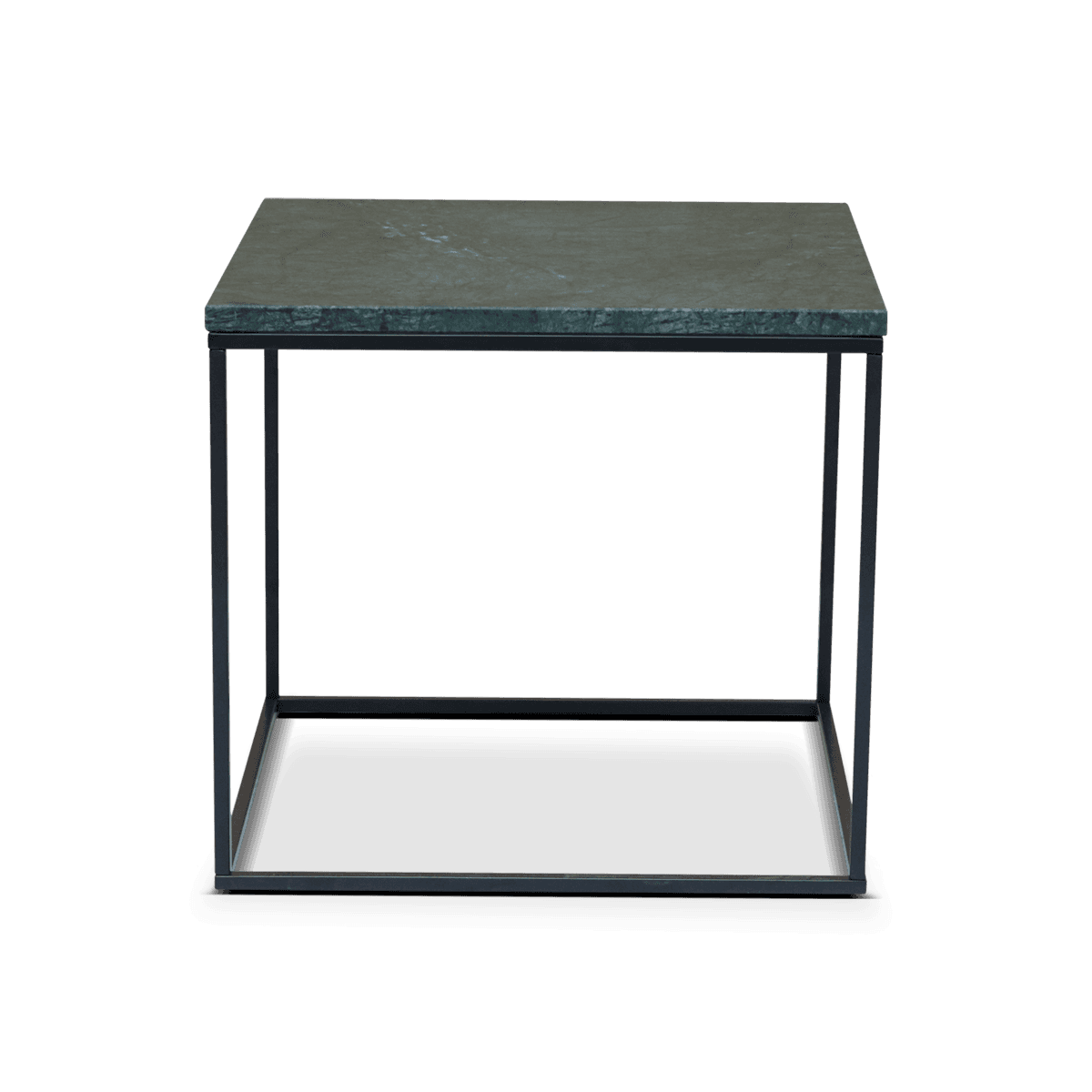 Gleam Side Table Green Marble