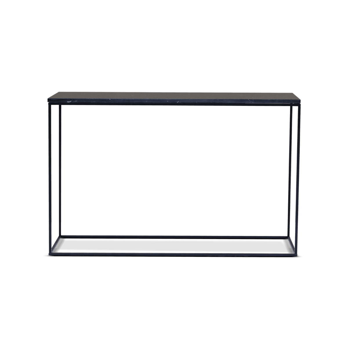 Gleam Console Table Black Marble