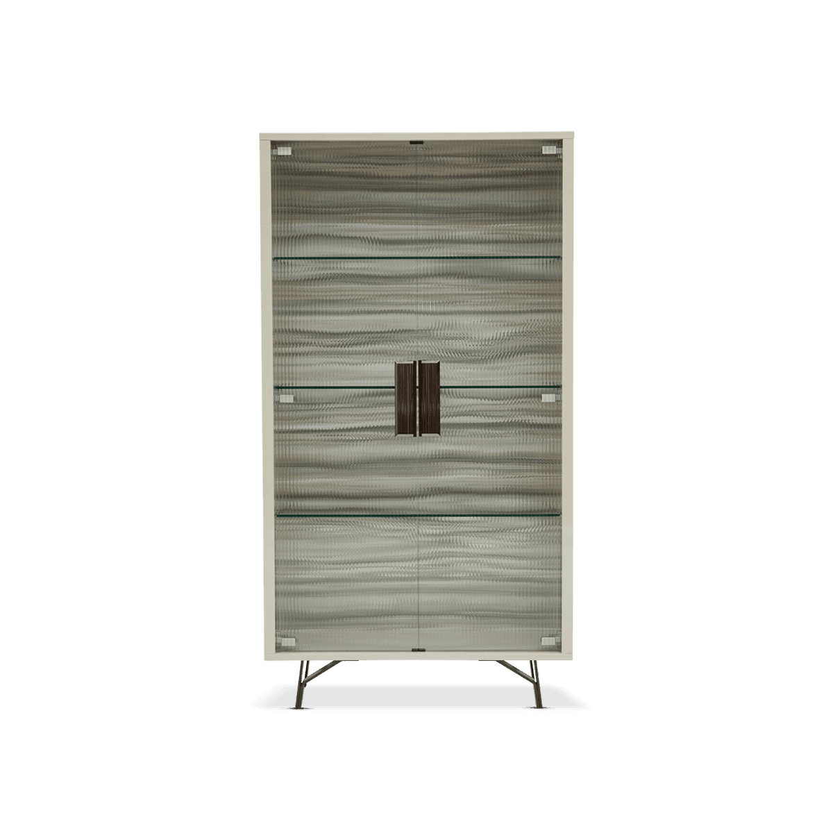 Jupiter 2 Doors Cabinet, Dark Grey, High Gloss EcoStone