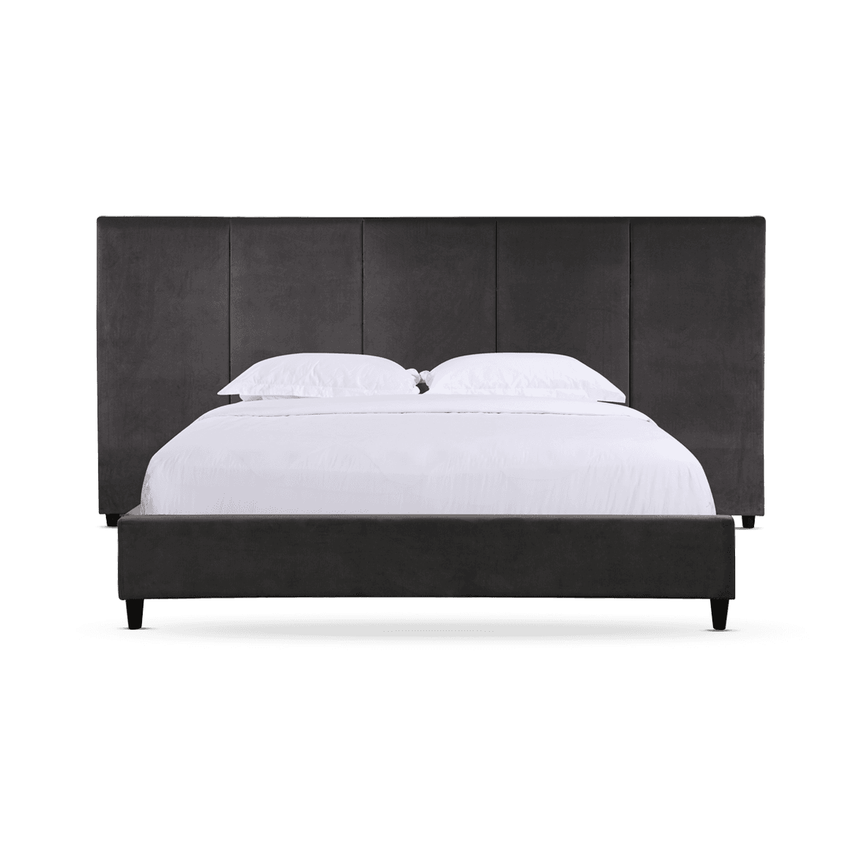 Graffiato - 180 Cm Bed Upholstered, Grey