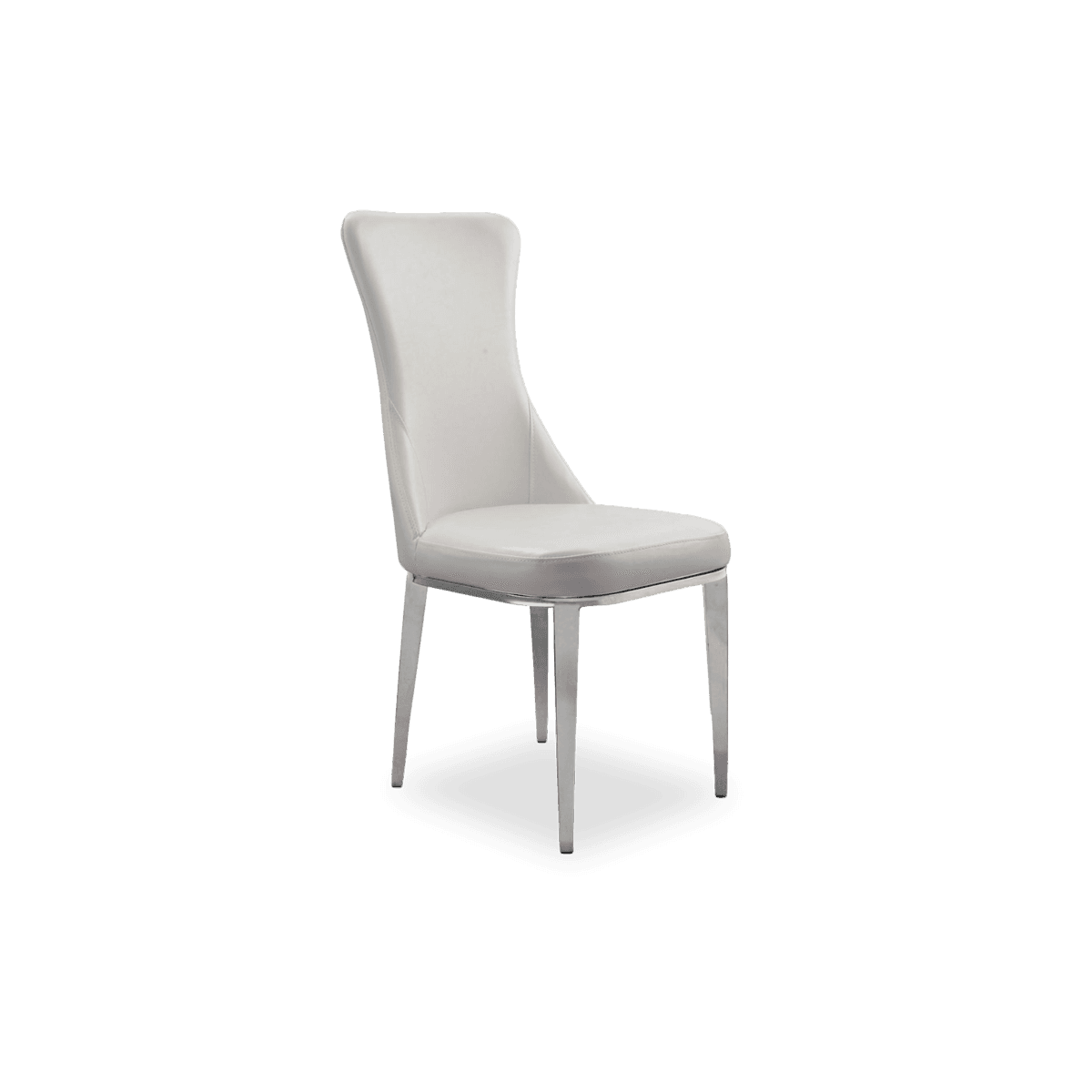 Gloria Dining Chair - Cream/Chrome