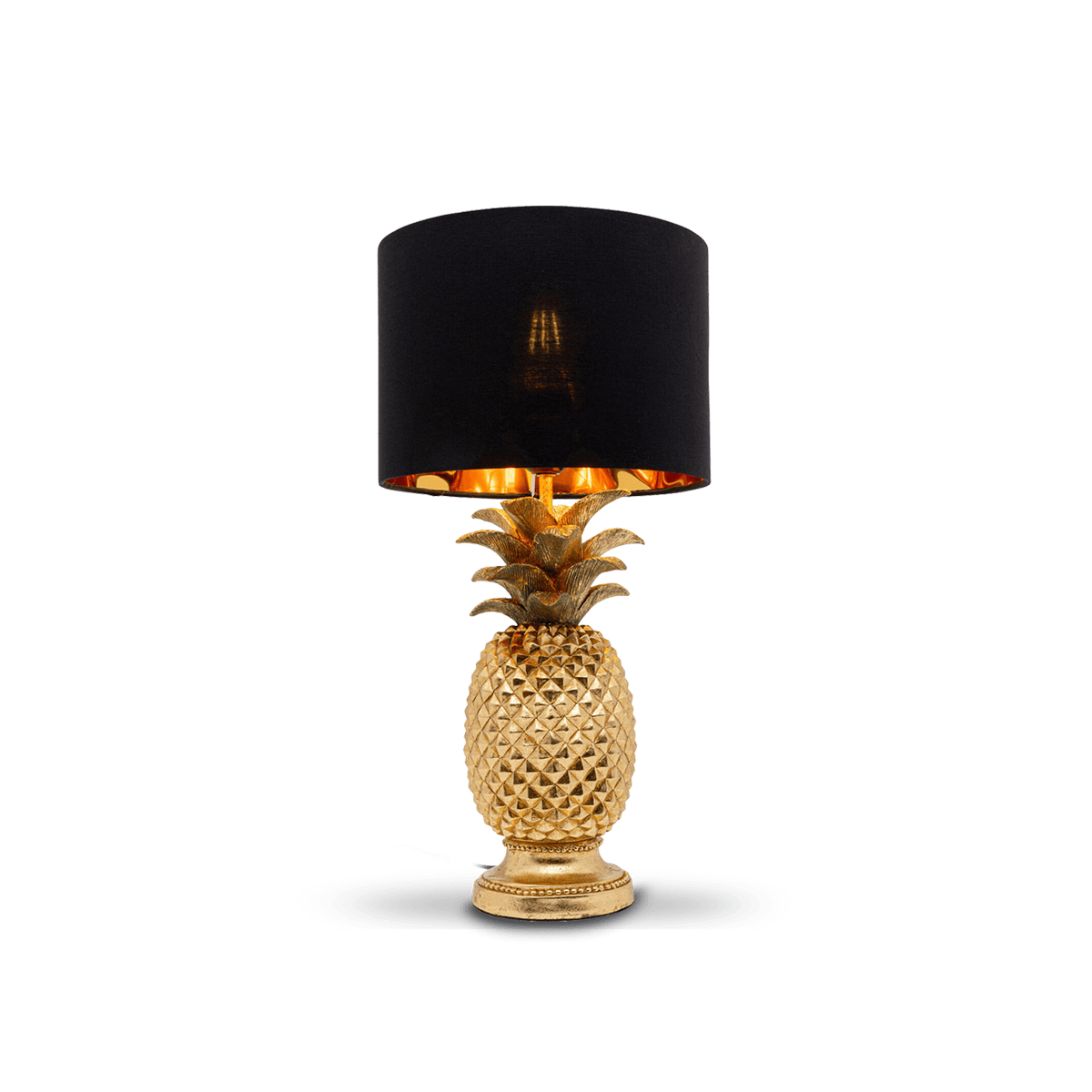Table Lamp Pineapple Gold 47Cm (Excluding Bulb)