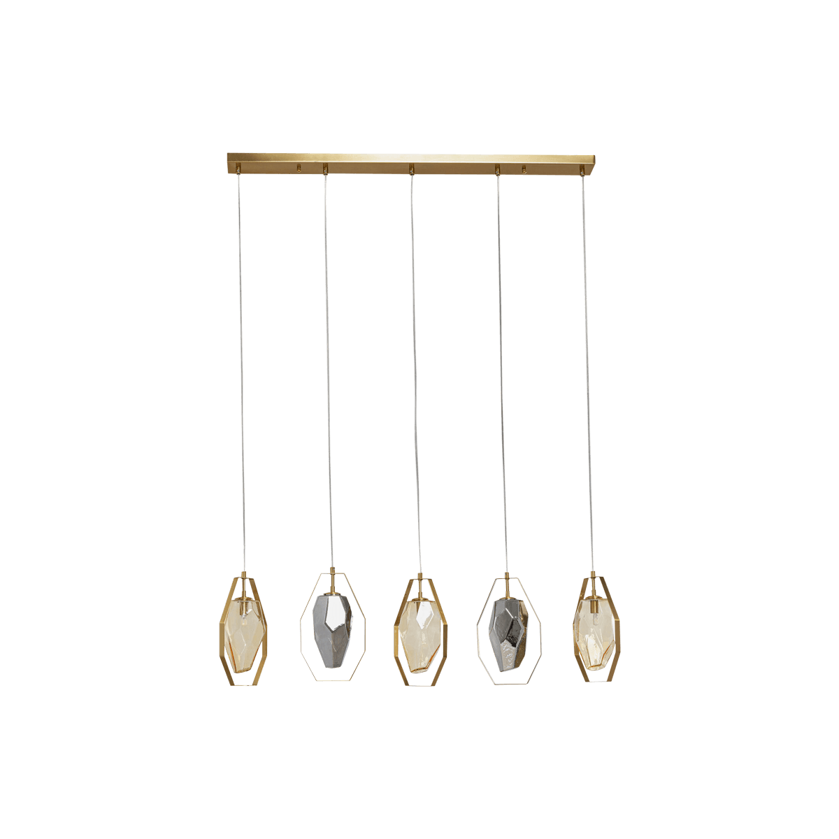 Pendant Lamp Diamond Fever Dining Brass (Excluding Bulb)