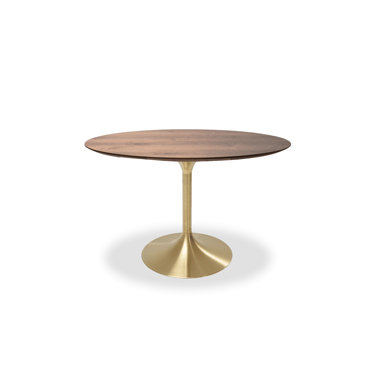 Table Invitation Set - Walnut Brass Dia120cm