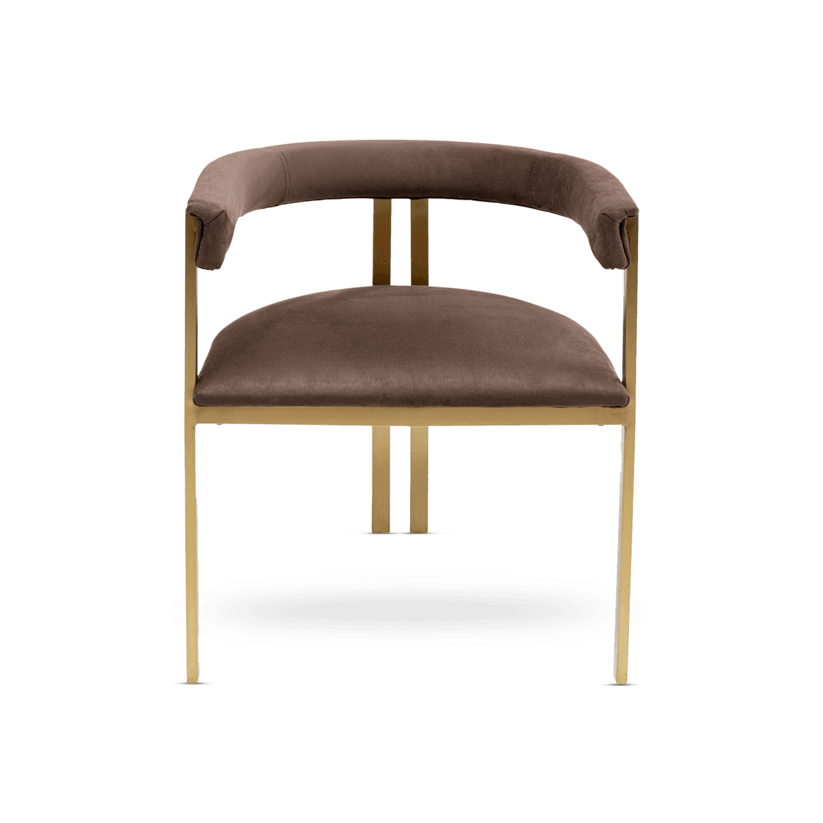 Dining Chair with Armrest Paris, Brown