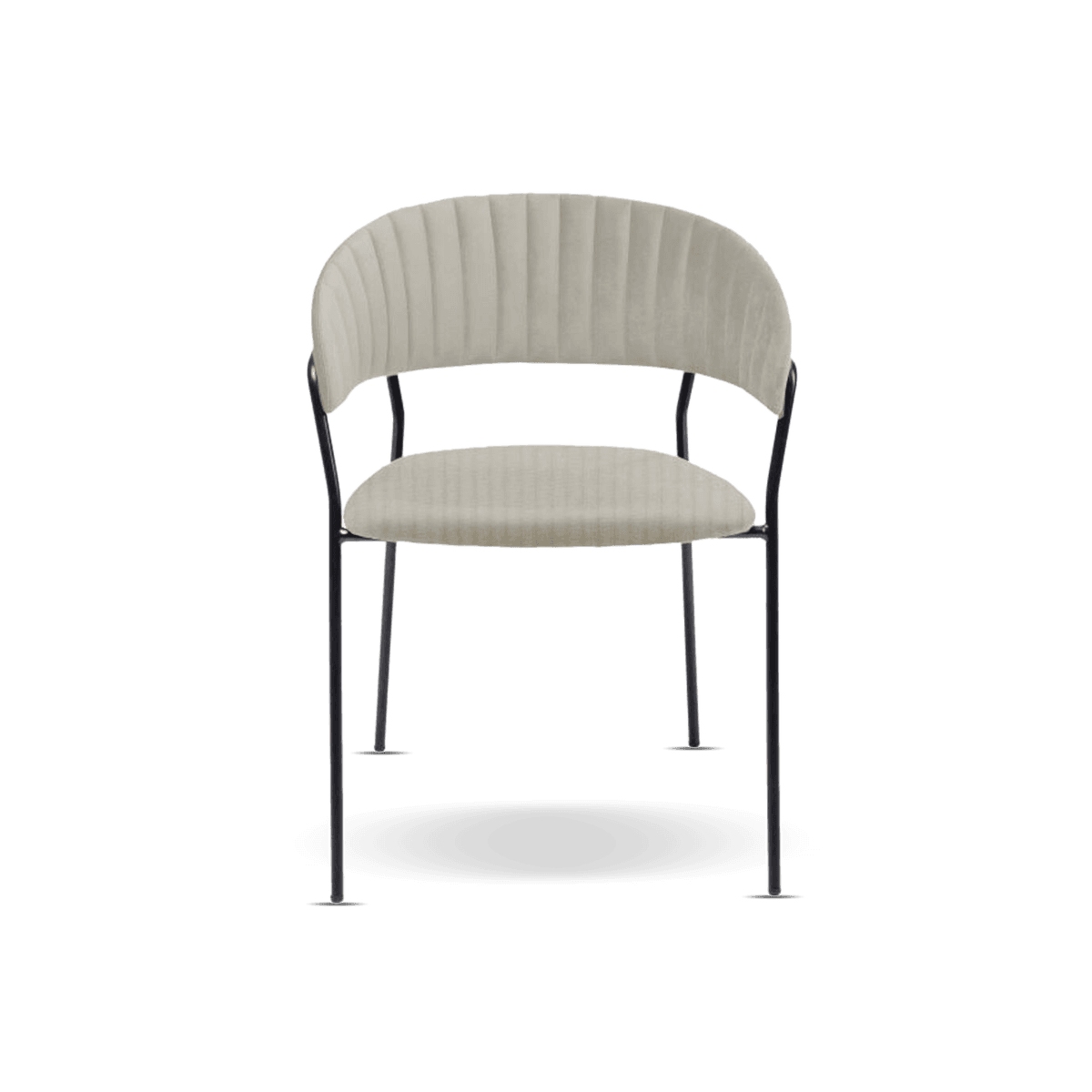 Dining Chair With Arm Rest Belle Cord Beige