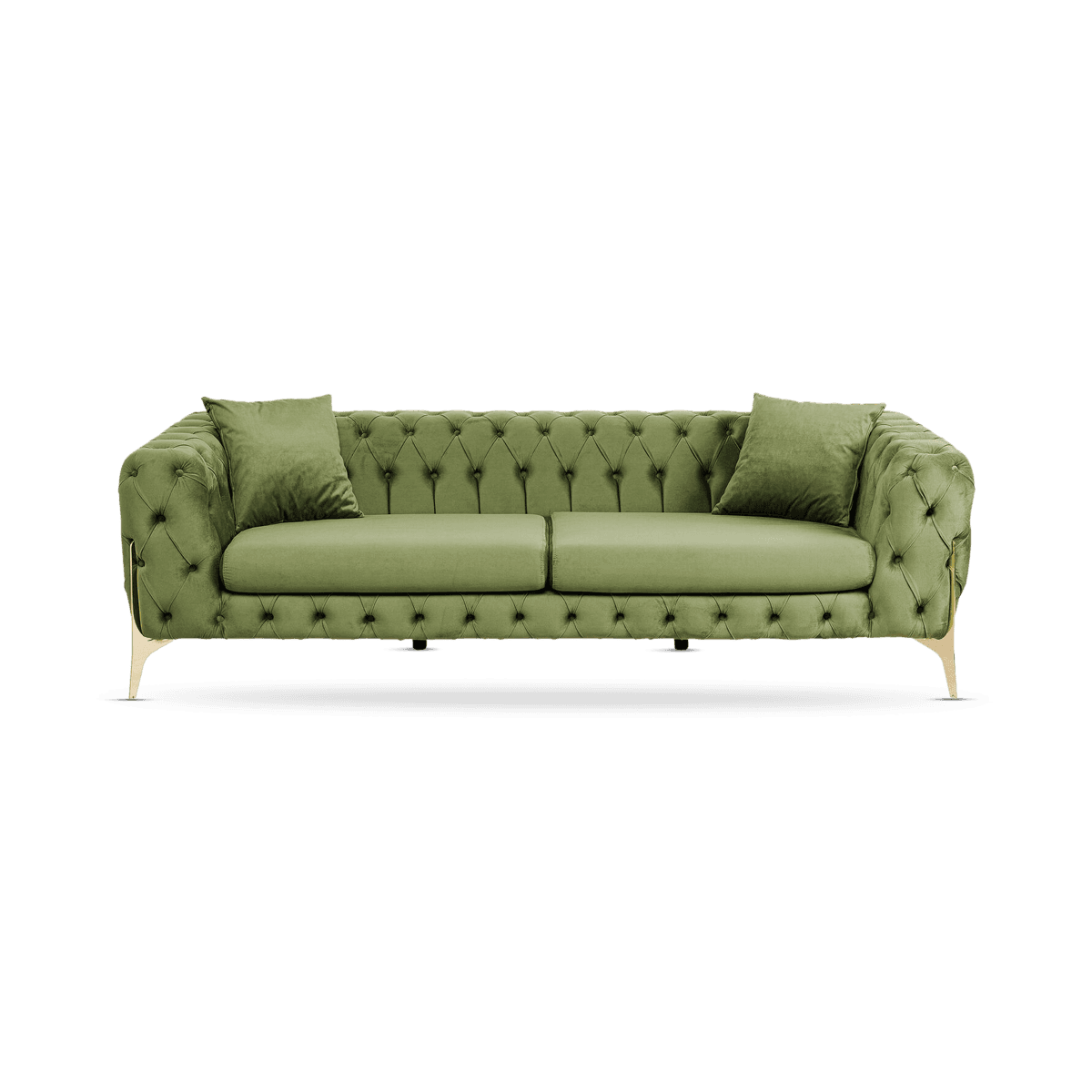 Sofa Bellissima 3-Seater Velvet, Green