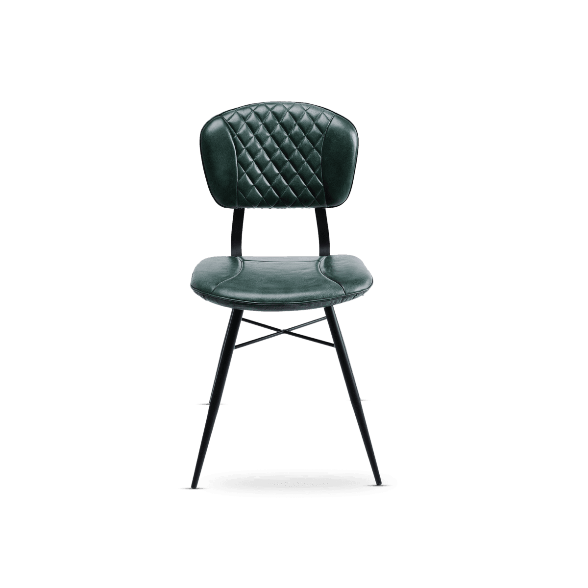 Dining Chair Samba Leather, Dark Green
